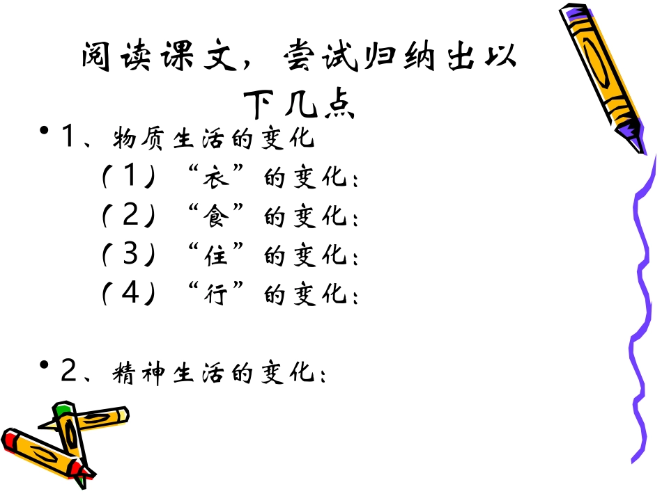 岳麓版历史八年级下第23课++日新月异的社会生活（共23张PPT）_第3页