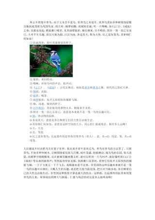 文言文阅读1养鸟