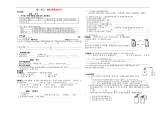 贵州省贵阳戴氏教育管理有限公司2015届中考化学第一轮复习第2单元我们周围的空气学案无答案