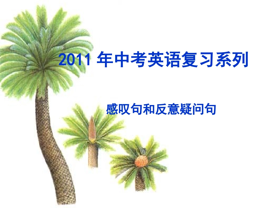 感叹句和反意疑问句_第1页