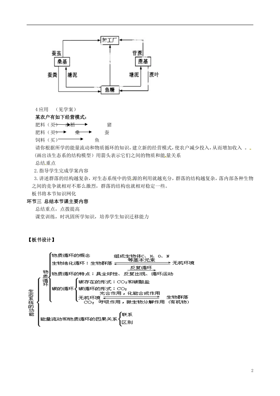 北京市延庆县第三中学2015届高三生物一轮复习课题9生态系统的物质循环教案_第2页
