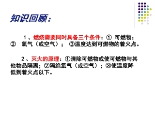 燃烧和灭火（第二课时）