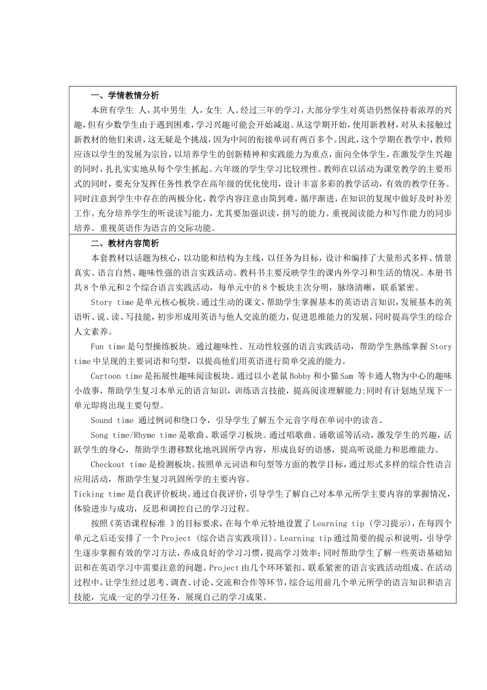 六年级英语学科分析_第2页