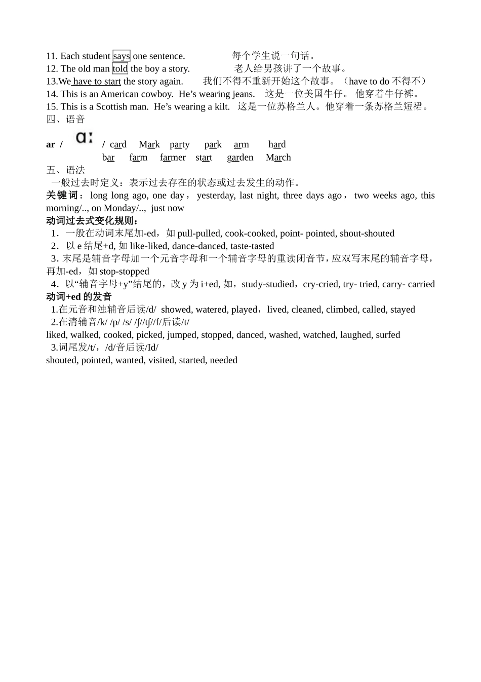 六上Unit1单元知识_第2页