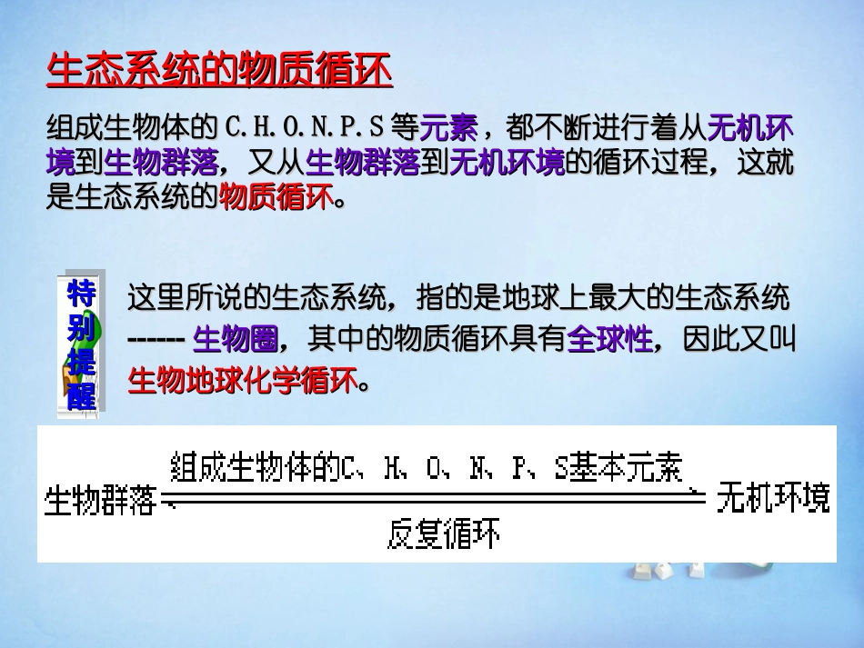 黑龙江省大庆市三十五中高中生物5.3生态系统的物质循环课件新人教版必修3_第2页