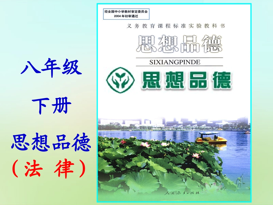 浙江省宁波市慈城中学八年级政治下册1.1.1人民当家作主的国家课件新人教版_第1页