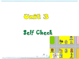 八年级英语下册Unit3Self-check