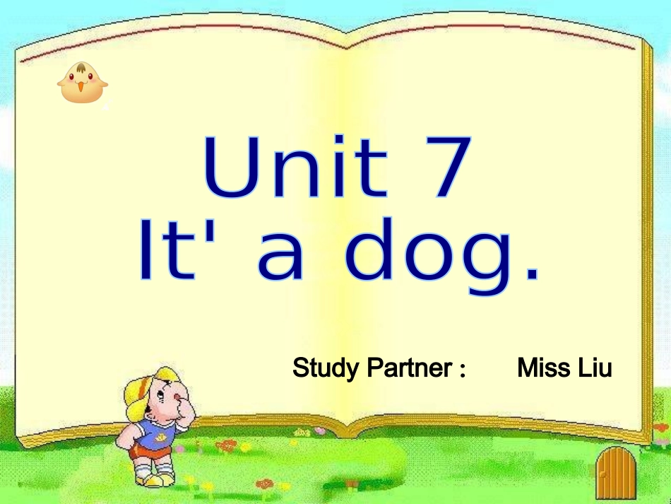 湘少版三年级上册Unit7-it's-a-dog课件_第1页