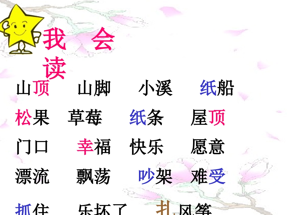 人教版语文二上20《纸船和风筝》课件(3)_第2页