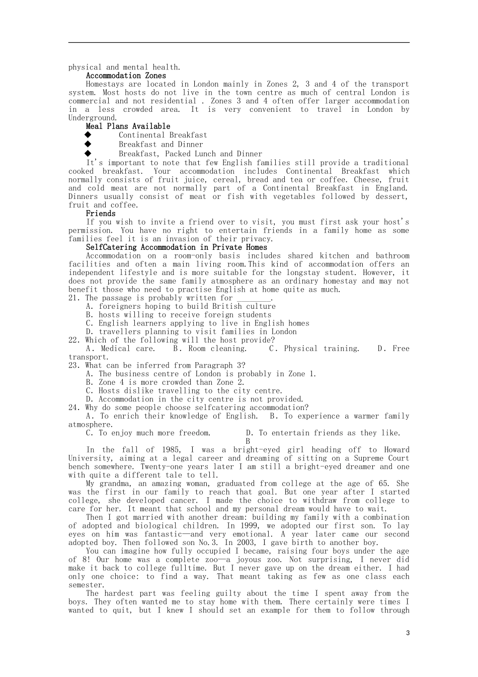 江西省南昌市第三中学2016届高三英语上学期第二次月考试题_第3页