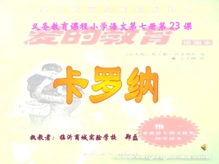 《卡罗纳》_PPT课件(1)