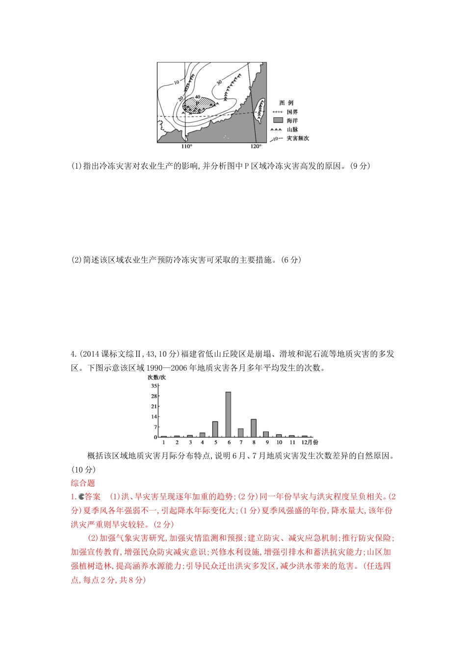 2016版高考地理第二十二单元自然灾害与防治闯关检测_第2页