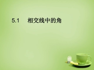 2015秋七年级数学上册5.1相交线课件新版华东师大版