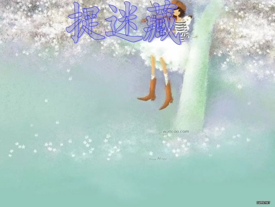幼儿园中班语言《捉迷藏》课件_第3页