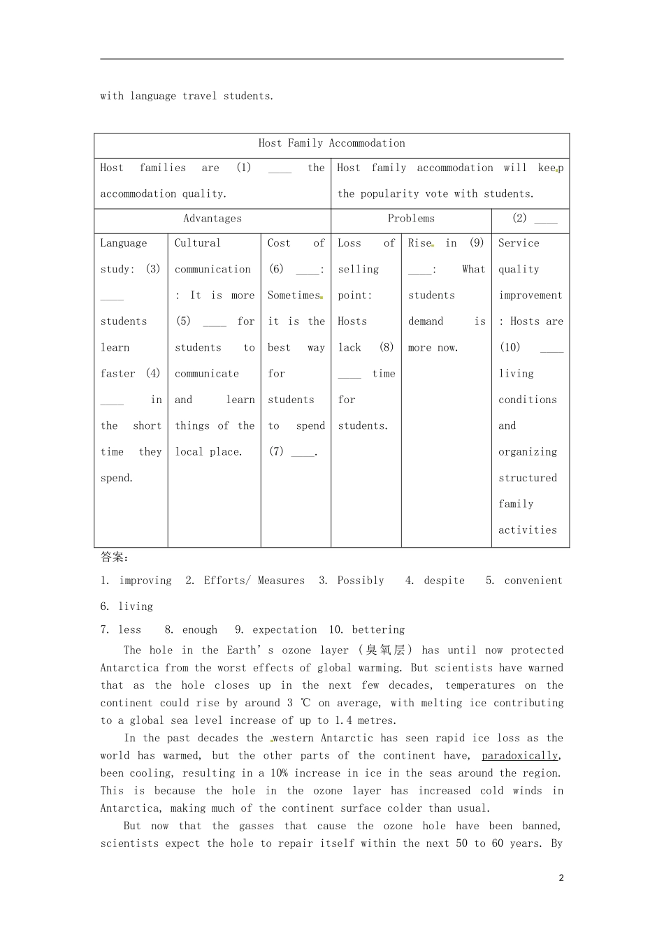2013届高考英语二轮专题总复习 精选综合能力专练 阅读理解5_第2页