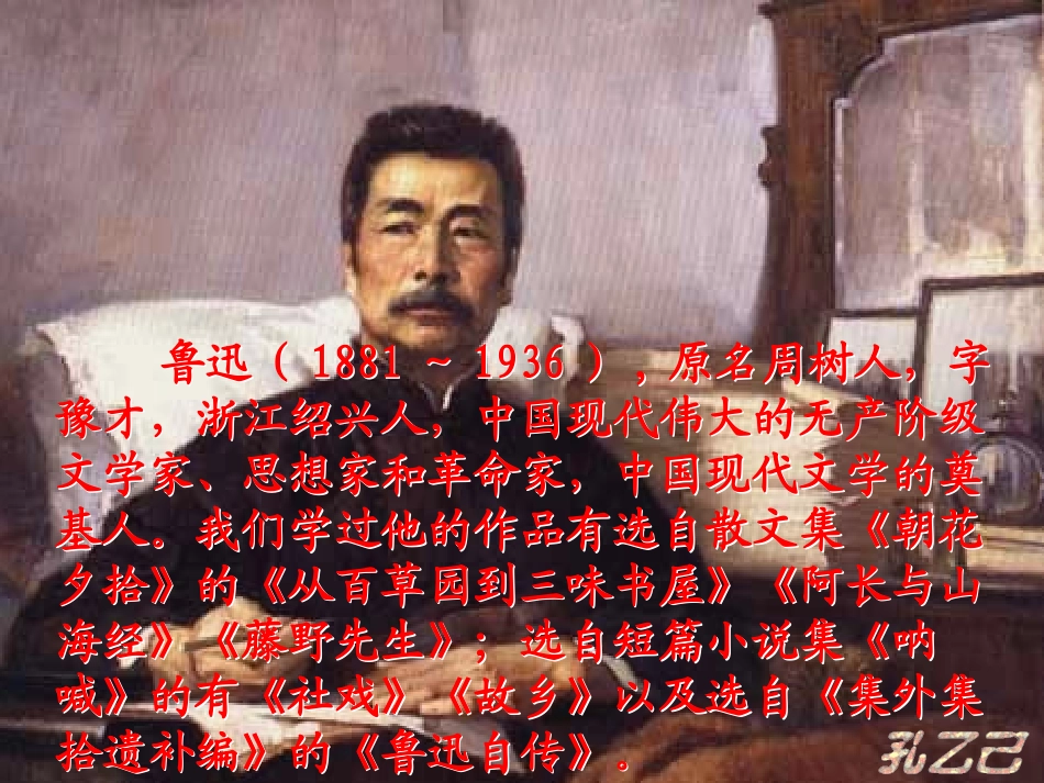 广东省广州市花都区赤坭中学九年级语文下册5孔乙己课件1新人教版_第2页