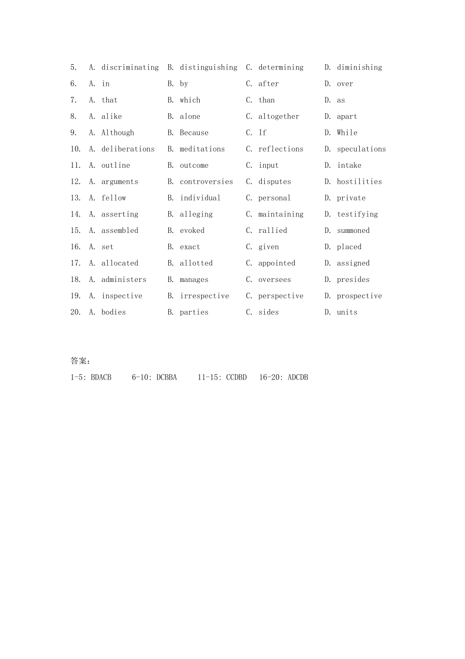 英语周报2015年高中英语Unit4Lawandorder完形填空练习牛津译林版选修10_第2页