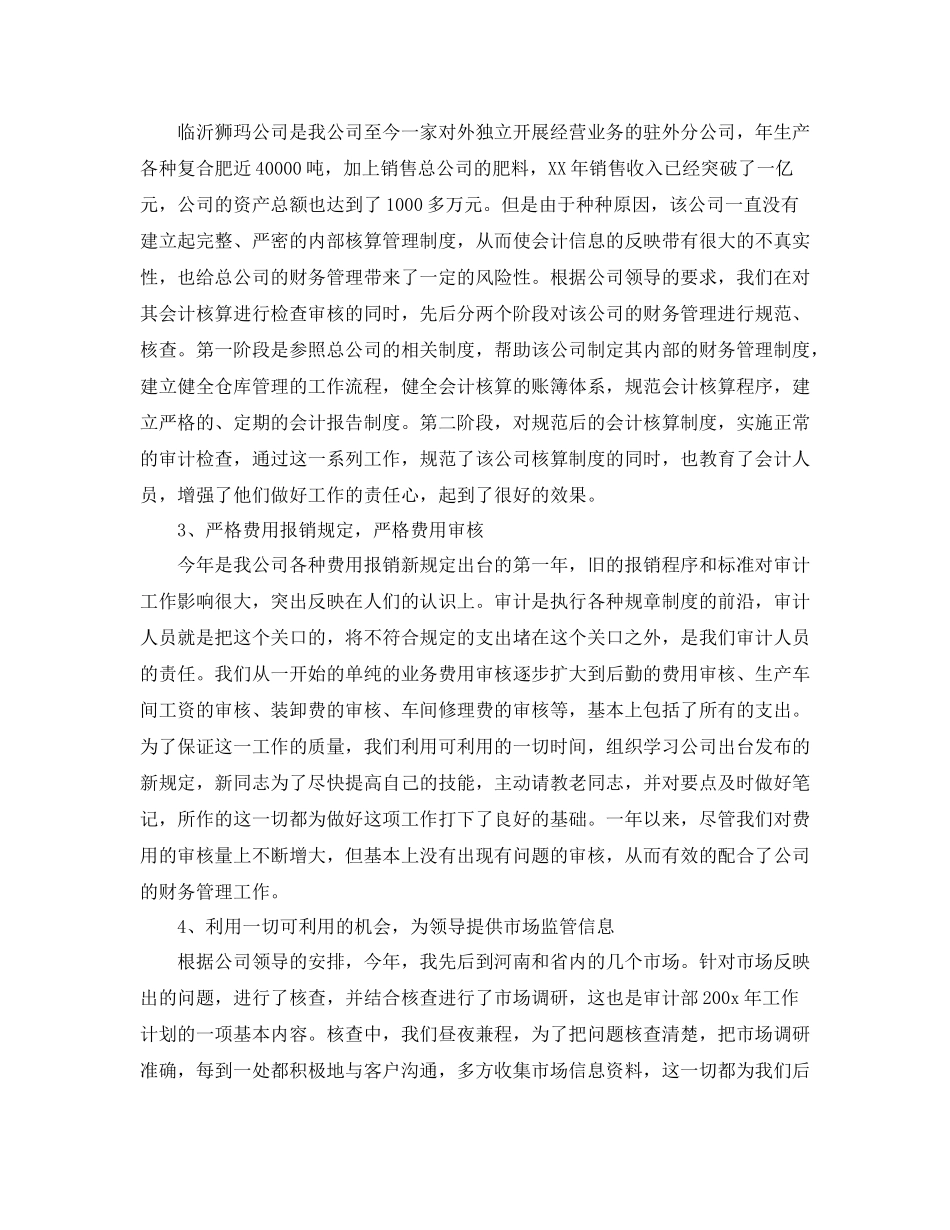 审计部门工作总结_第2页