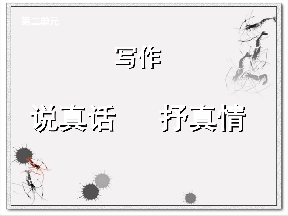 写作《说真话，抒真情》课件_第2页