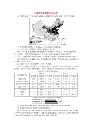 优化探究2016届高考地理总复习3自然资源的利用与保护练习选修6