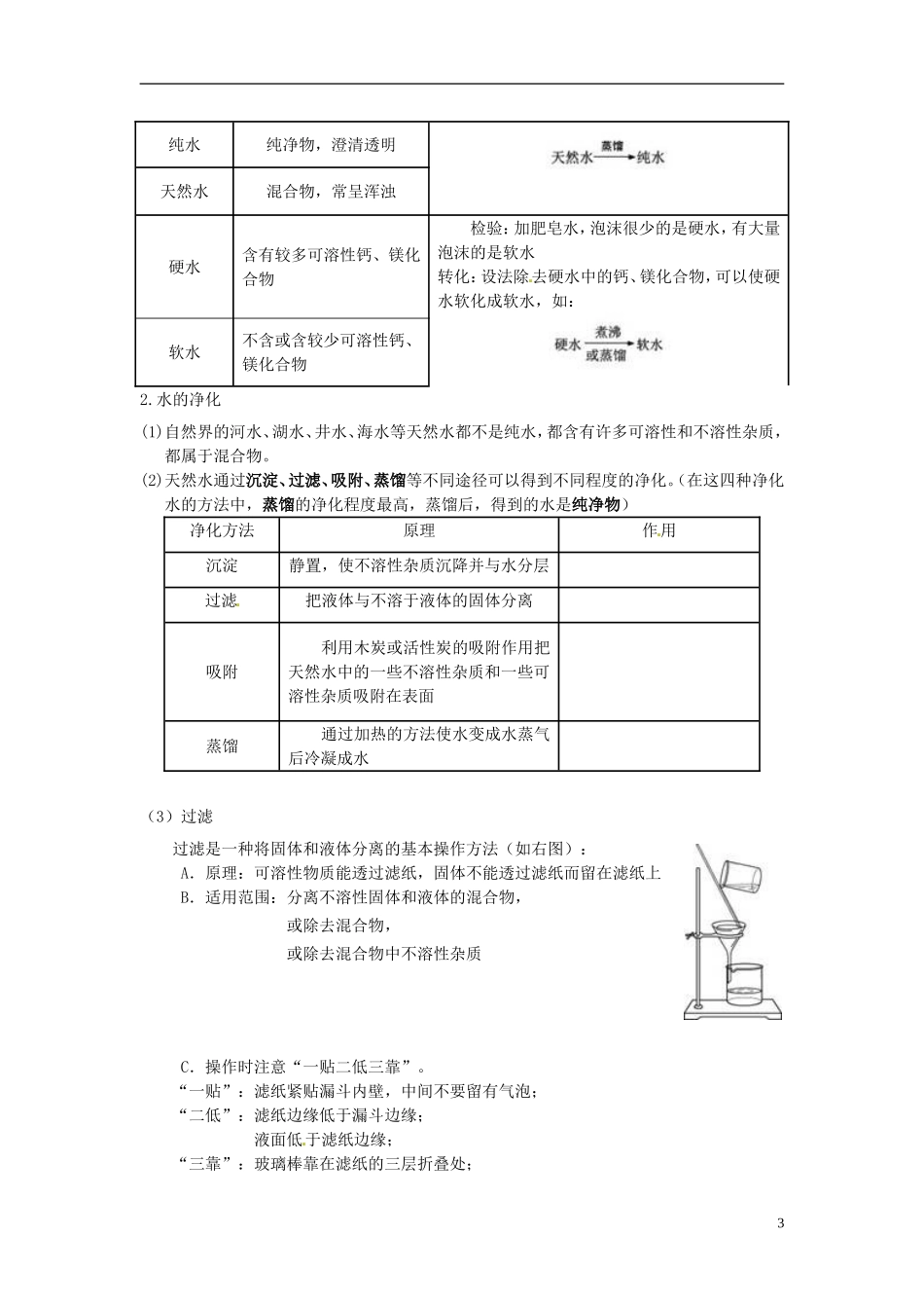 北京市和平北路学校中考化学第三单元知识点总结_第3页