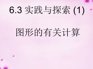 重庆市万州区塘坊初级中学七年级数学下册6.3第1课时实践与探索面积周长等课件新版华东师大版