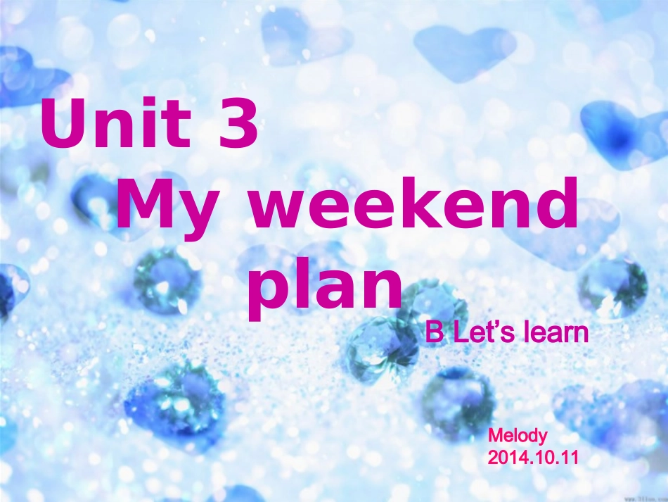 2014新版pep六年级英语上册Unit3_My_week_plan_Blet'slearn_第1页