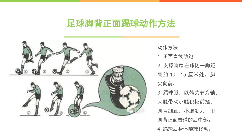 体育：足球脚背正面踢球_第3页