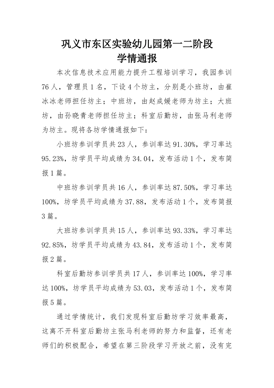 巩义市东区实验幼儿园第一二阶段_第1页