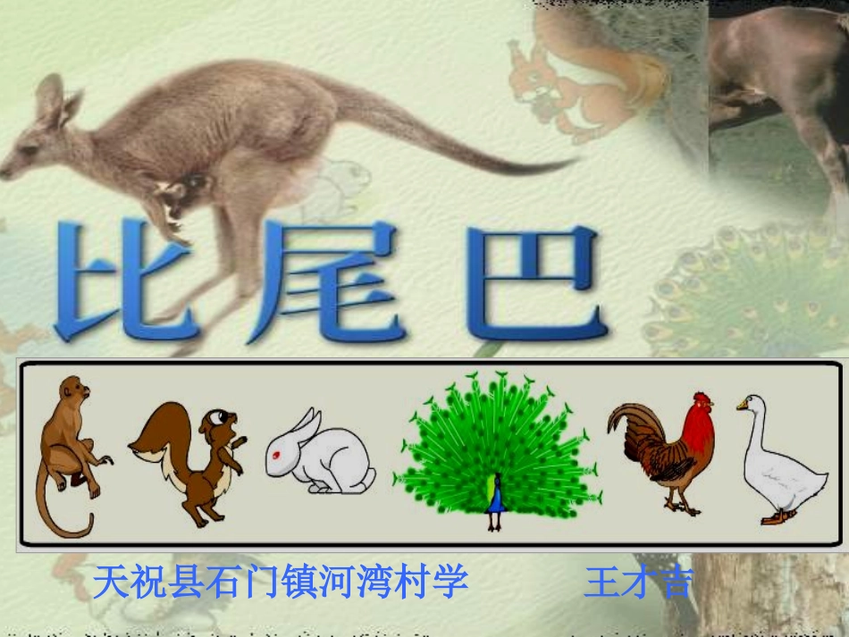 一年级语文比尾巴第一课时课件_第1页