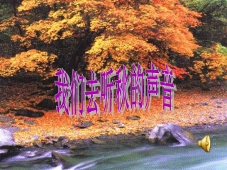 我们去听秋的声音