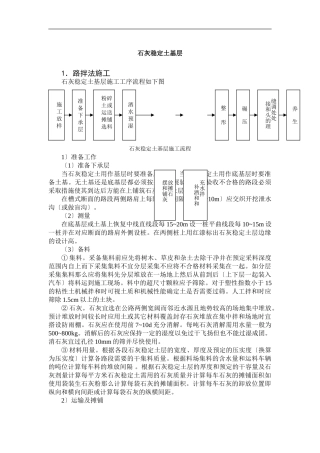石灰稳定土基层
