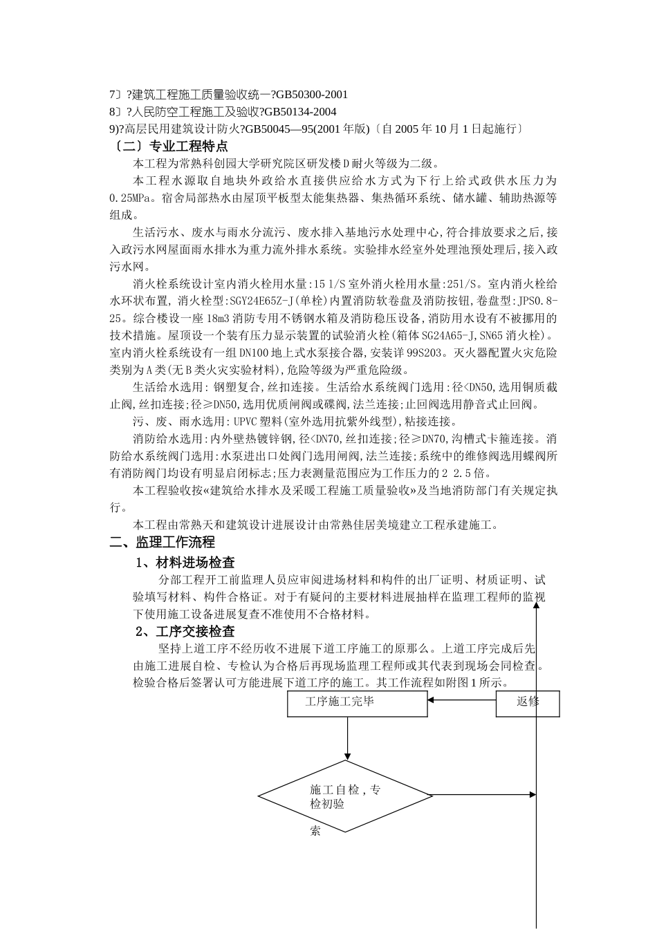 常熟科创园大学研究院区研发楼给排水及消防工程监理实施细则_第2页