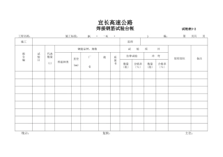 焊接钢筋试验台帐3-2