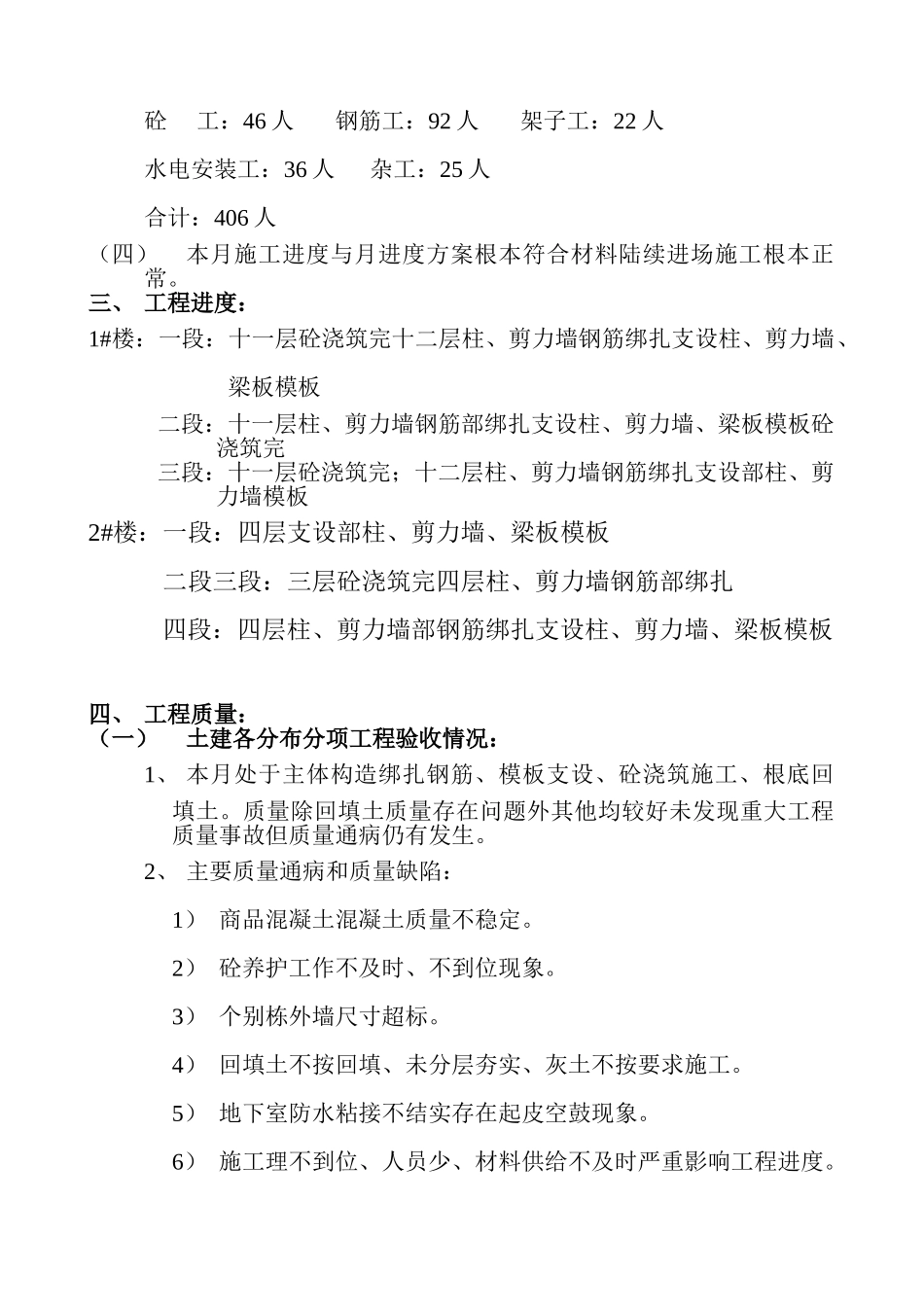 唐山市天一广场工程监理月报_第3页