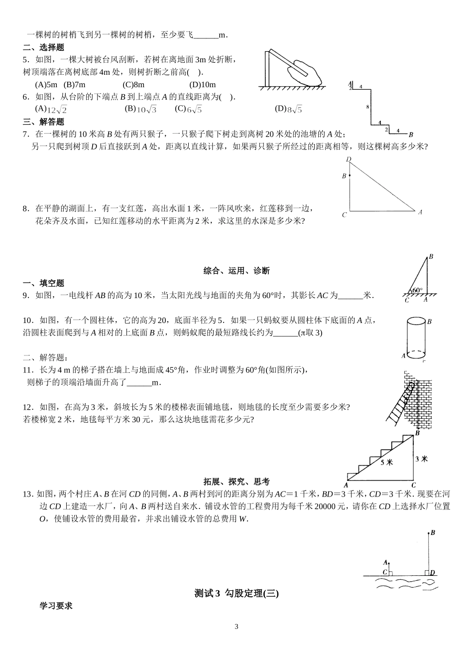 勾股定理知识顺序题_第3页