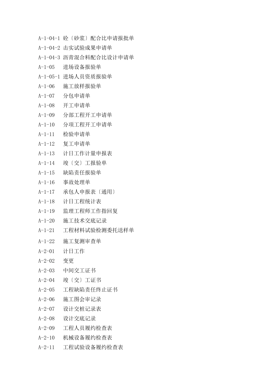 二级公路施工监理常用表格_第2页