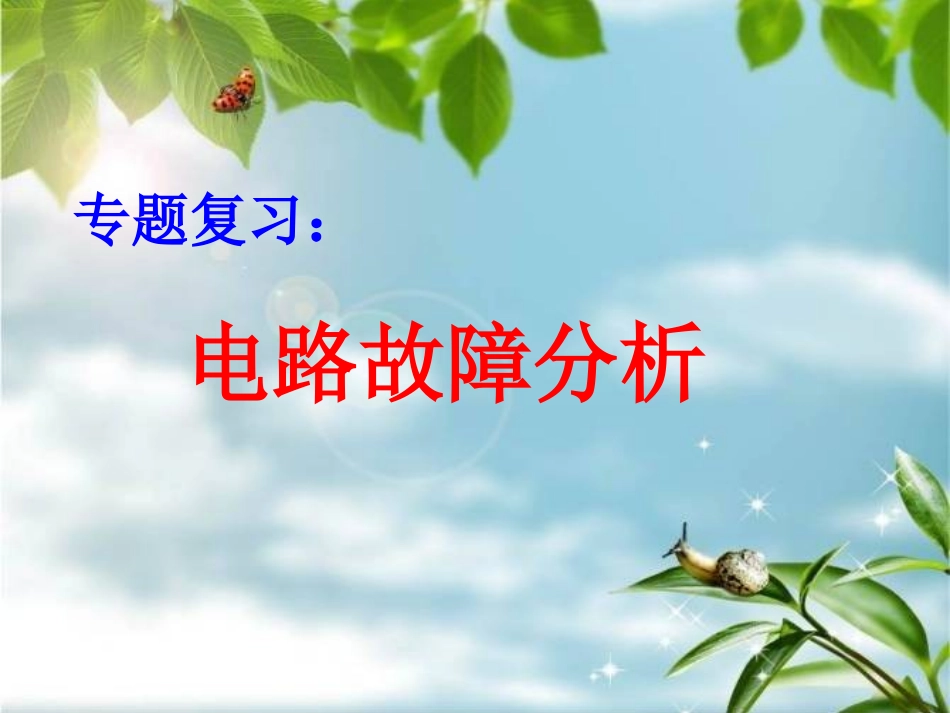 电路故障分析专题_第1页