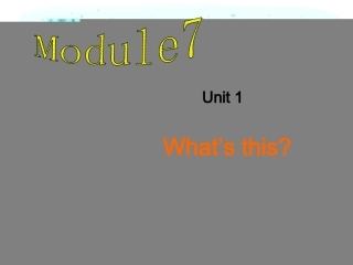 三年级上册module7-what's-this