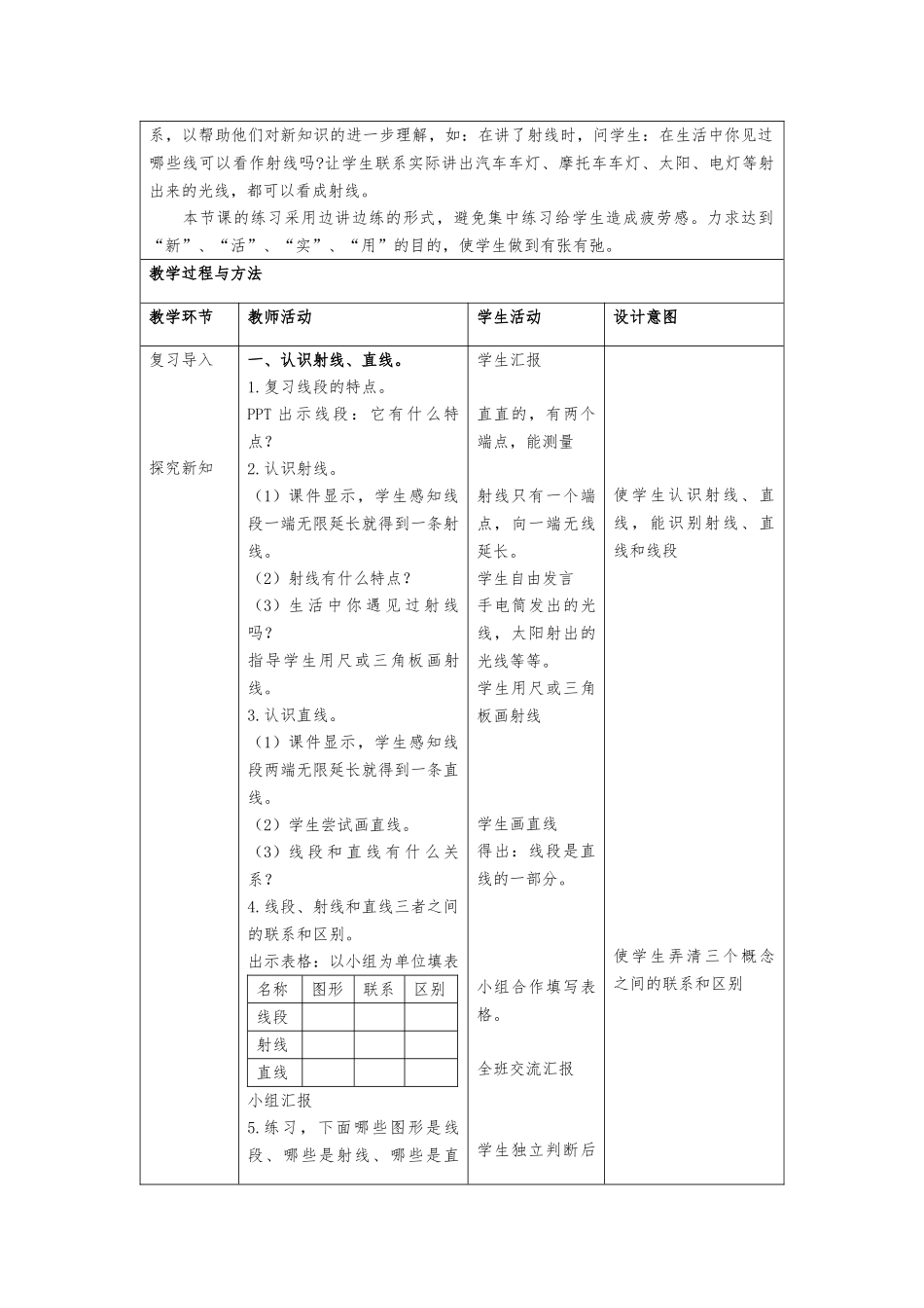 《直线、射线和角》教学设计_第2页