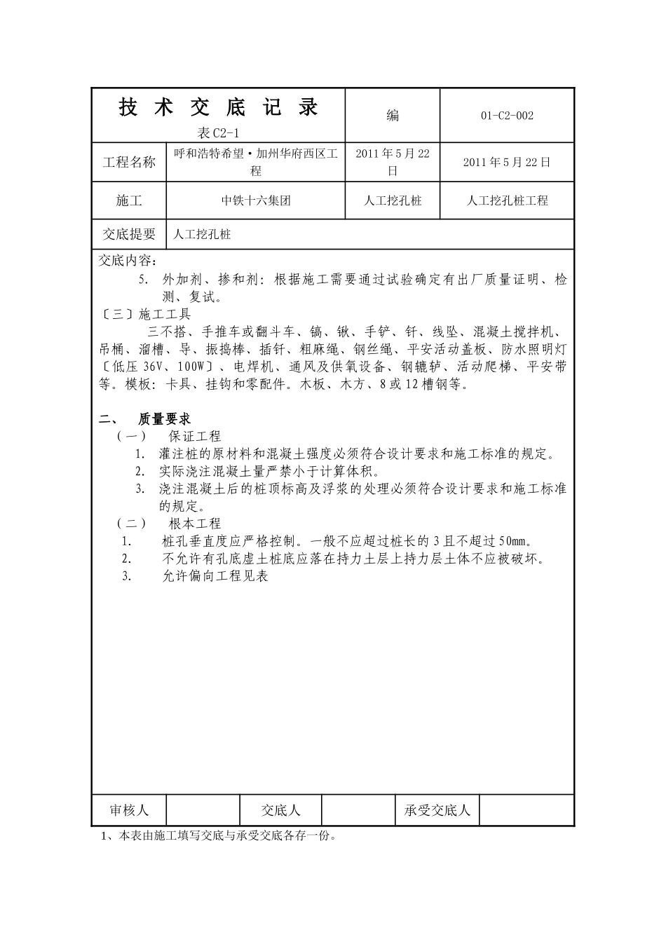人工挖孔技术交底记录_第2页