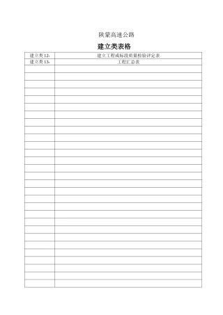 建设类表格目录（增加）