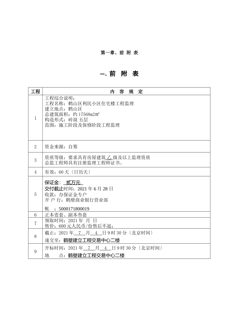 某小区住宅楼建设工程监理招标文件_第2页
