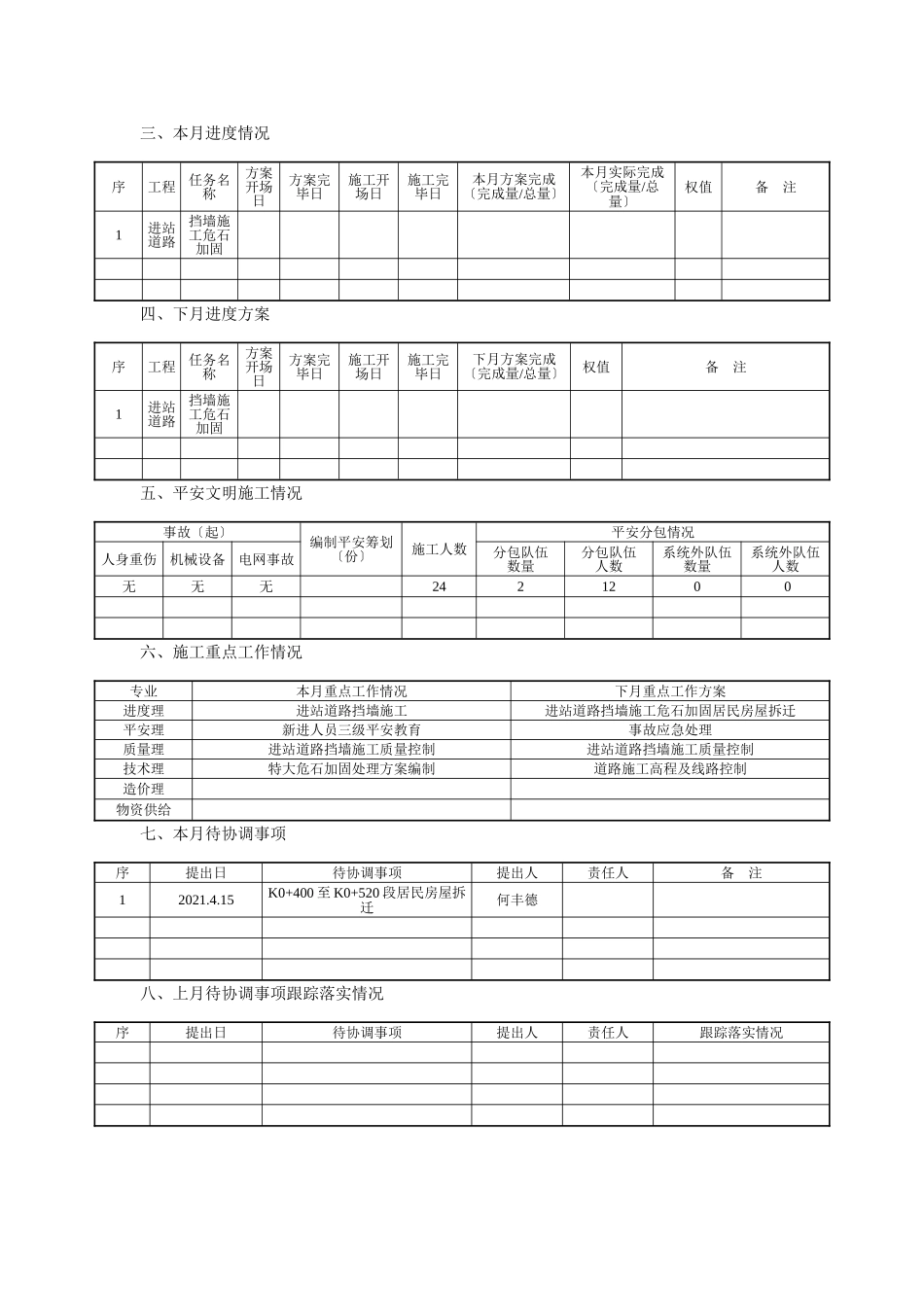 变电站新建工程监理月报ww_第3页