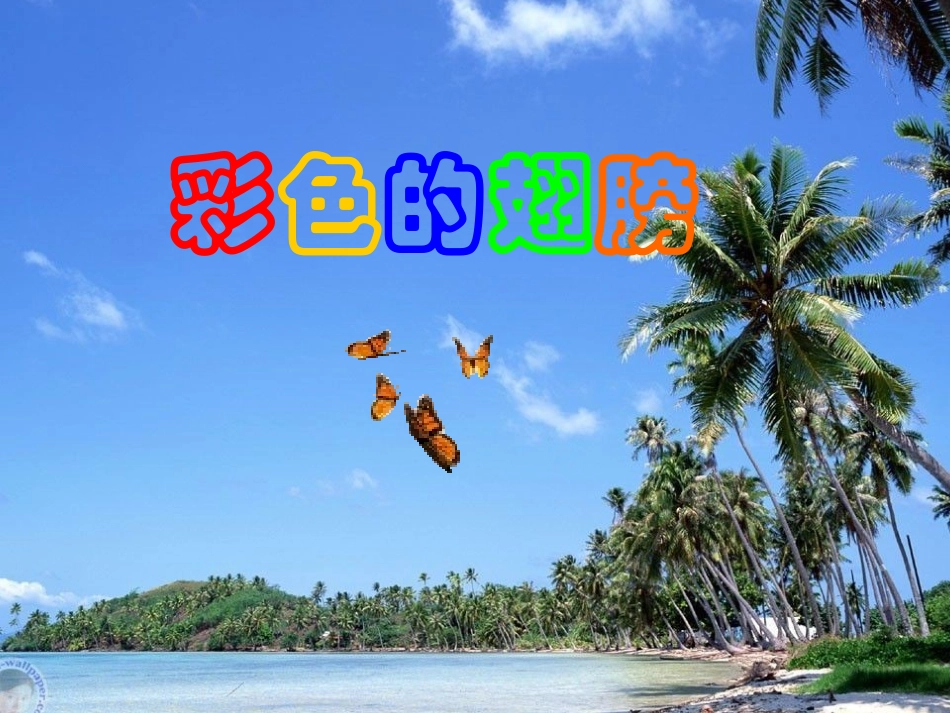人教版六年级上7彩色的翅膀_第1页
