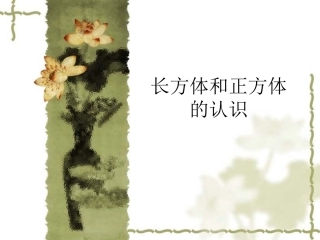 长方体和正方体的认识课件