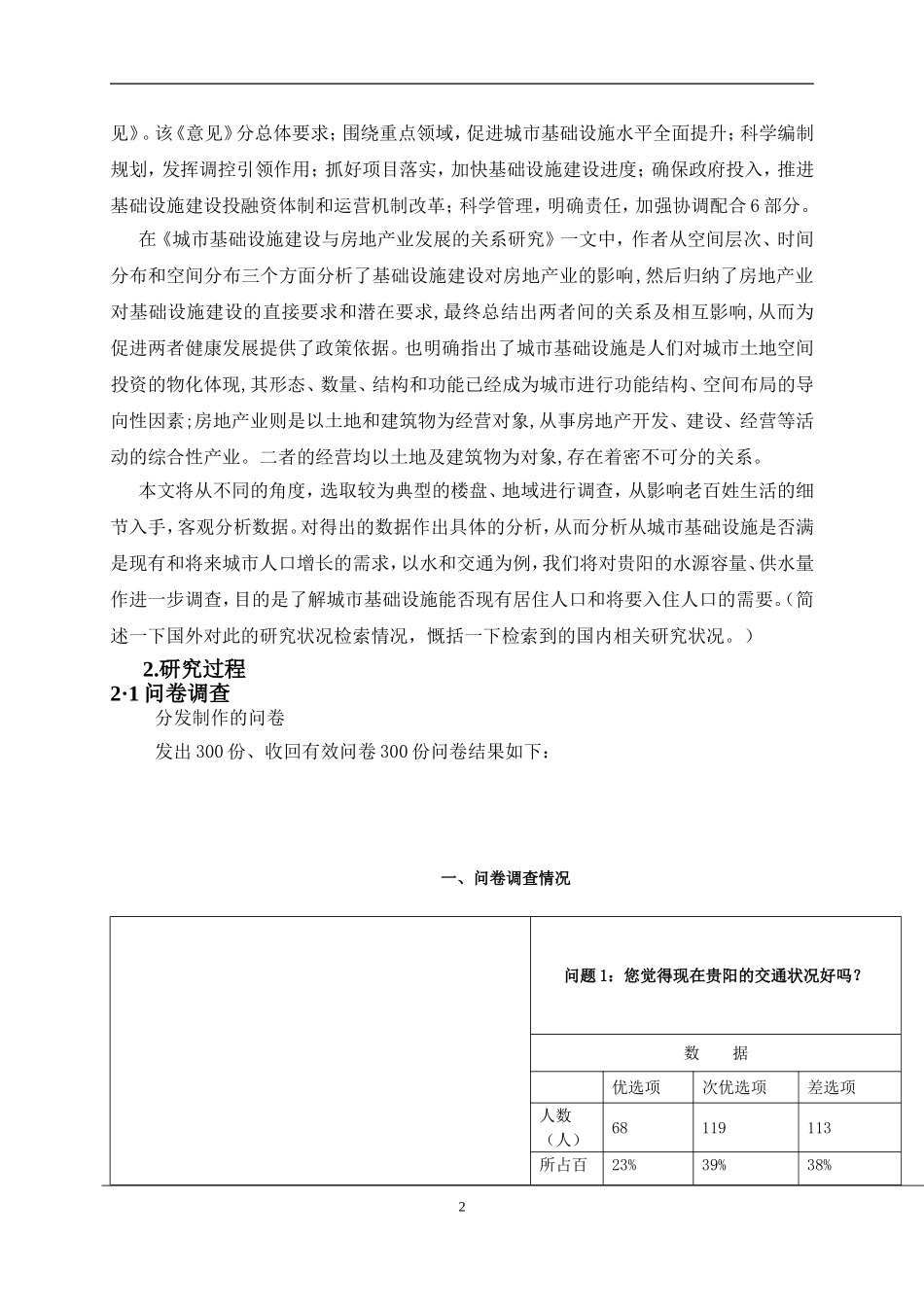 研究论文《城市房地产开发与基础配套设施及资源合理利用的思考》_第2页