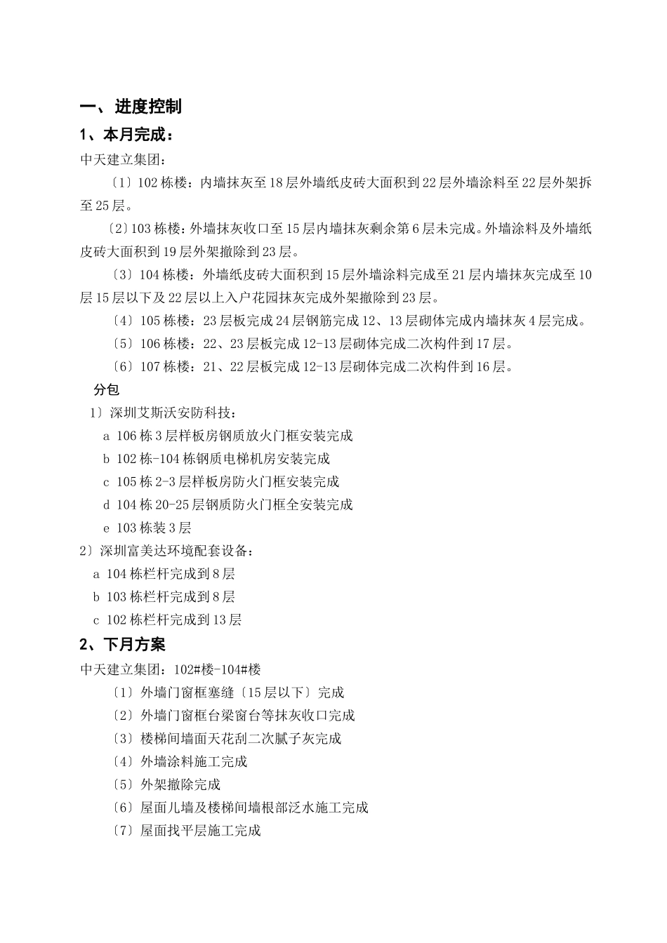 中惠沁林山庄景林苑二期工程监理月报_第2页
