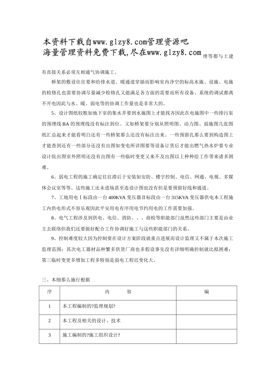 杭州环球时代广场电气工程施工监理细则_第2页