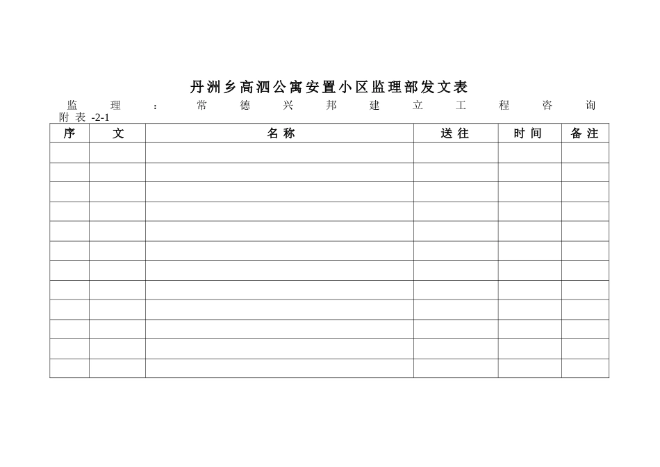 安置小区监理月报表格_第2页